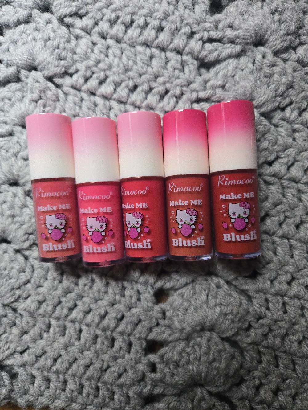 Rimocoo Lip & Cheek Stain Hello Kitty Set - Pink to Coral Shades